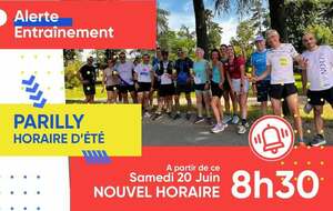 Entraînement Parilly : changement d'heure
